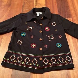 COLDWATER CREEK BEADED JACKET